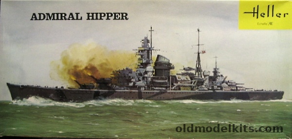 Heller 1/400 Admiral Hipper, 1033 plastic model kit